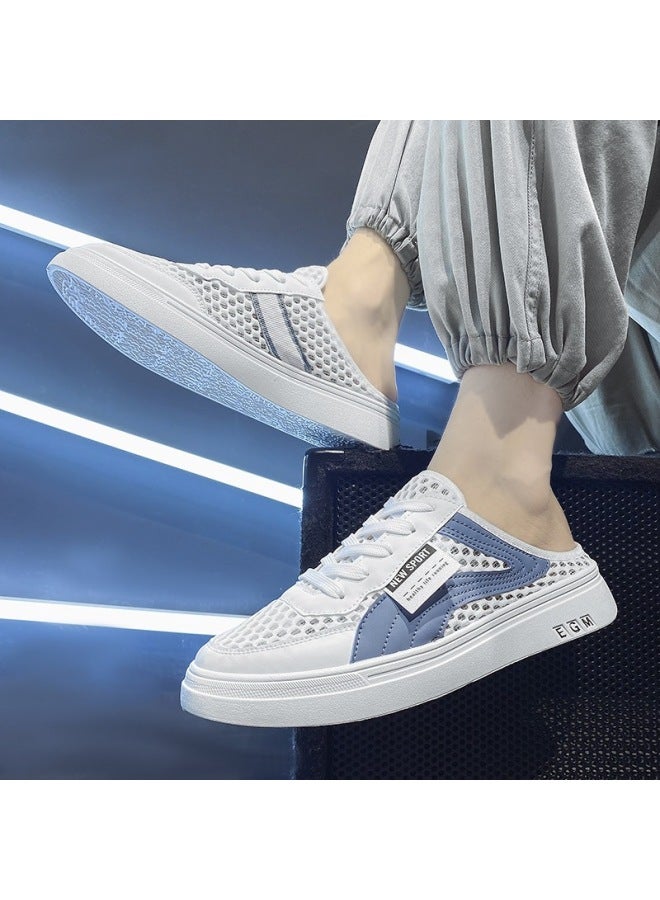 Baotou Slippers For Men, Summer Outdoor Non-slip Slip-on Office Half-slippers, Large Size Sports Driving Beach Sandals