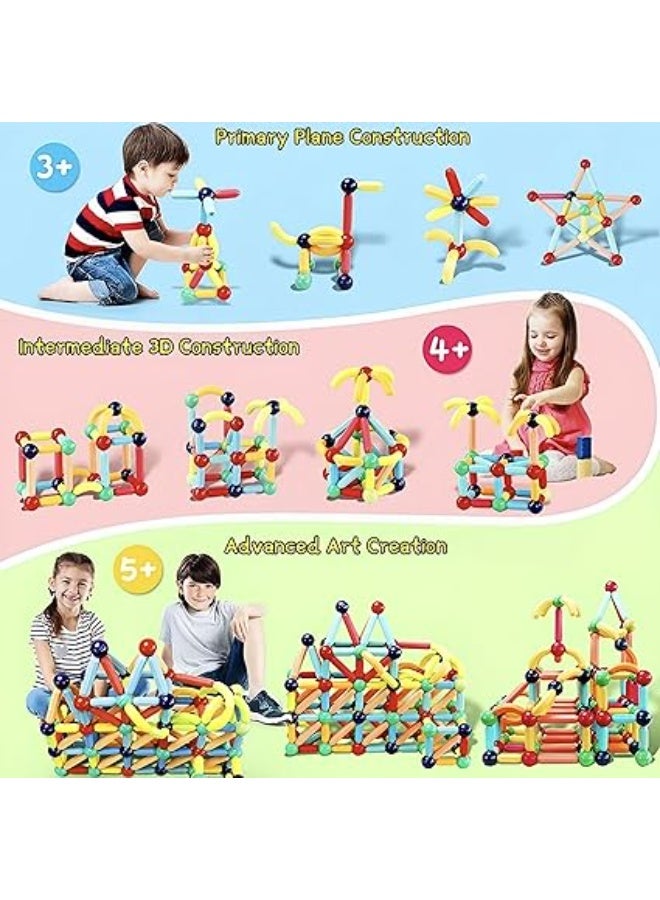 ممز بلانيت العاب اطفال مغناطيسيه 50 قطعه| فريدة من نوعها عالية الجودة مع بوكس قابل للحمل واللعب الانيق | عصا و كور مغناطيسية ثلاثية الابعاد  .العاب للاطفال - Image 3