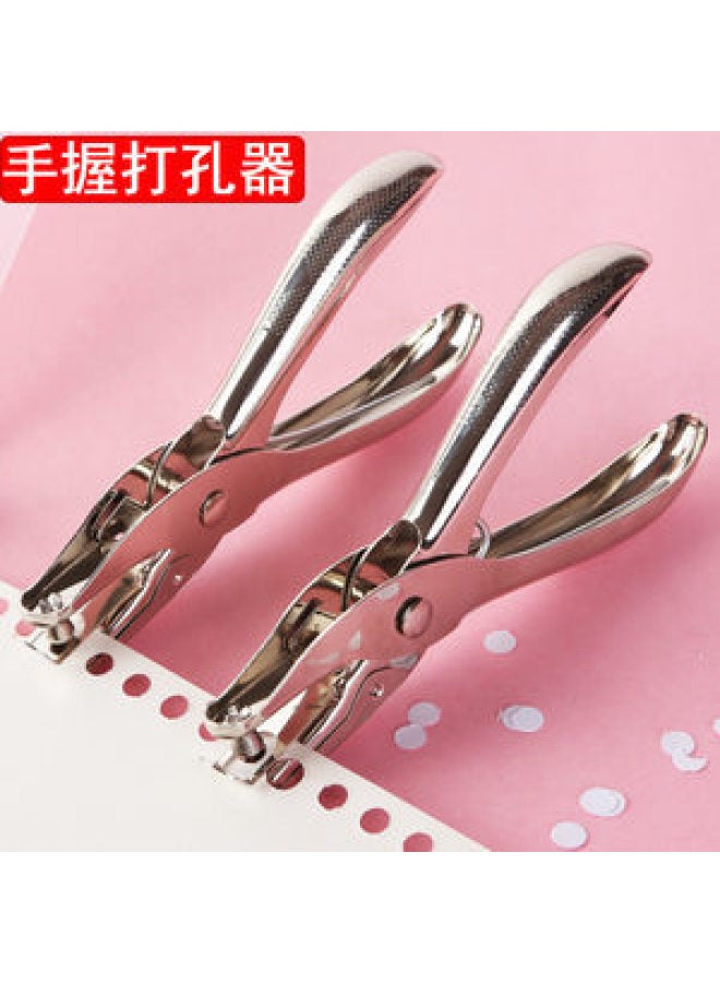 HELPS Office Supplies Metal Hole Punch Custom Stationery Manual A4 Paper Hole Punch Single Hole Loose-leaf Hole Punch - Image 1