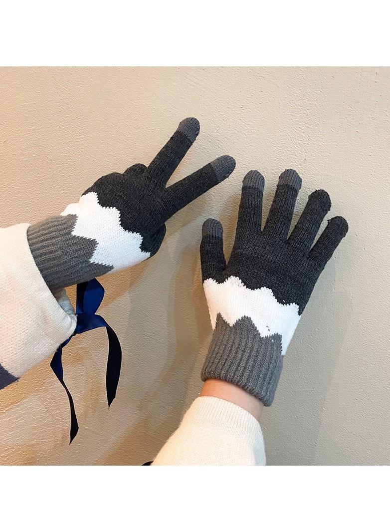 Loquat Solid Knit Gloves 