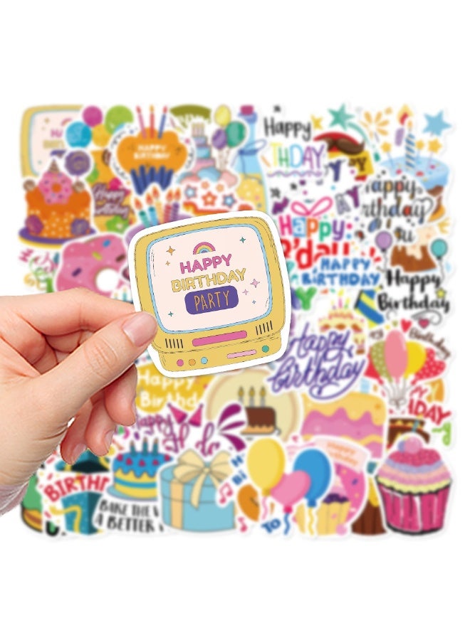 NIBEMINENT 50 Pcs Fresh Cartoon Deco Kit Waterproof Stickers, High Definition Printing Bright Colors, Suitable for Laptop Skateboard Luggage Water Bottle Guitar DIY - Image 2