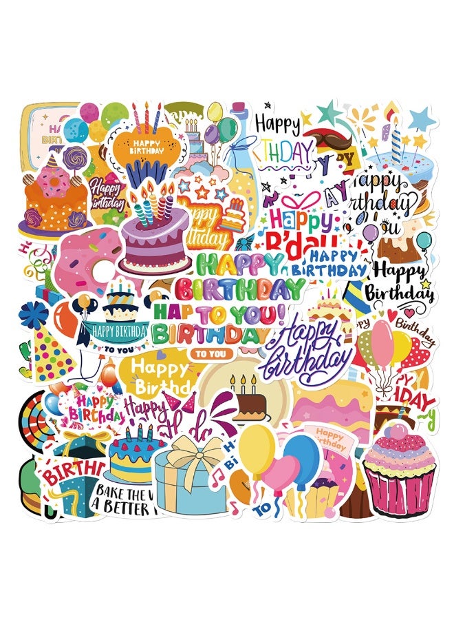 NIBEMINENT 50 Pcs Fresh Cartoon Deco Kit Waterproof Stickers, High Definition Printing Bright Colors, Suitable for Laptop Skateboard Luggage Water Bottle Guitar DIY - Image 1