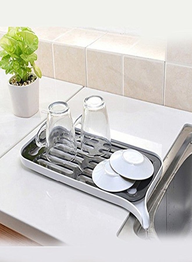 Everyday Desire Multifunctional Double Layer Kitchen Drain Shelf Sink Draining Rack Tray Dish Bowl Storage Holder Vegetable Fruits Draing Board (Random Colour Will be Sent) - Image 2