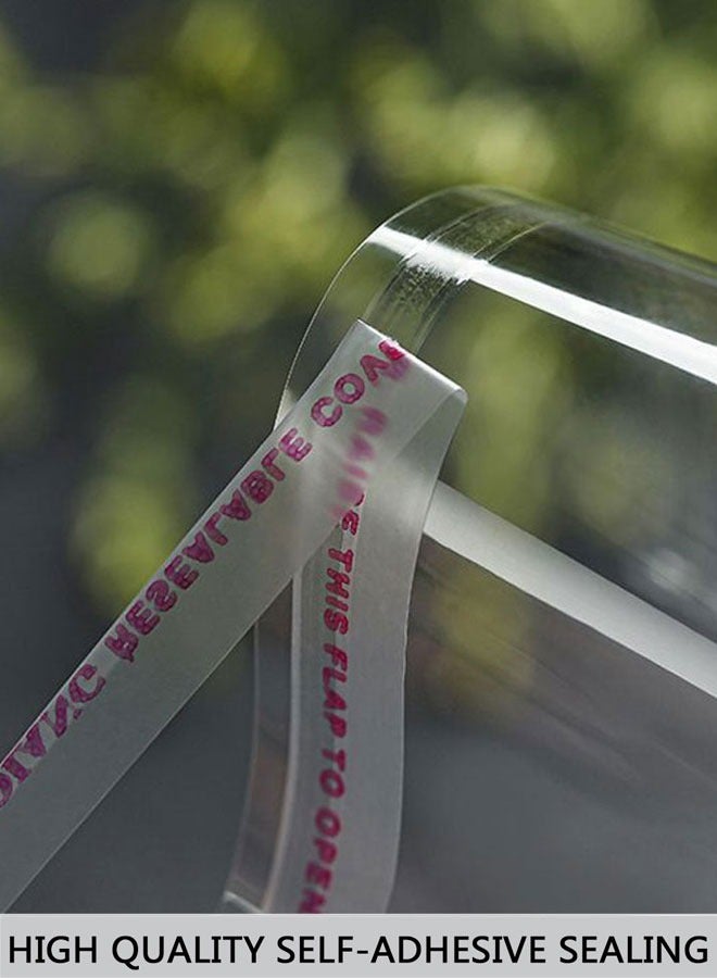 HAWAWA Clear Cellophane Bags Plastic Self Sealing OPP Cellophane Poly Bags Self Adhesive Plastic Bags for Packing Products, Clothes, jewelry，Small Business 20x34cm 100pcs  - Image 3