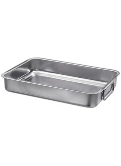 Roasting tin, stainless steel, 34x24 cm