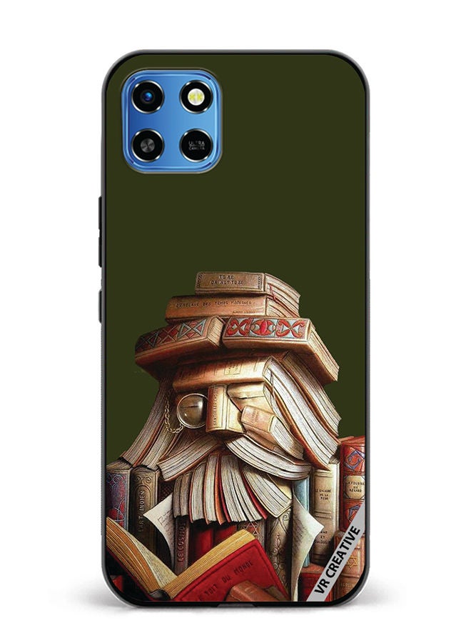 VR CREATIVE Protective Case Cover For Infinix Smart 6 HD Books Design Multicolour - Image 1