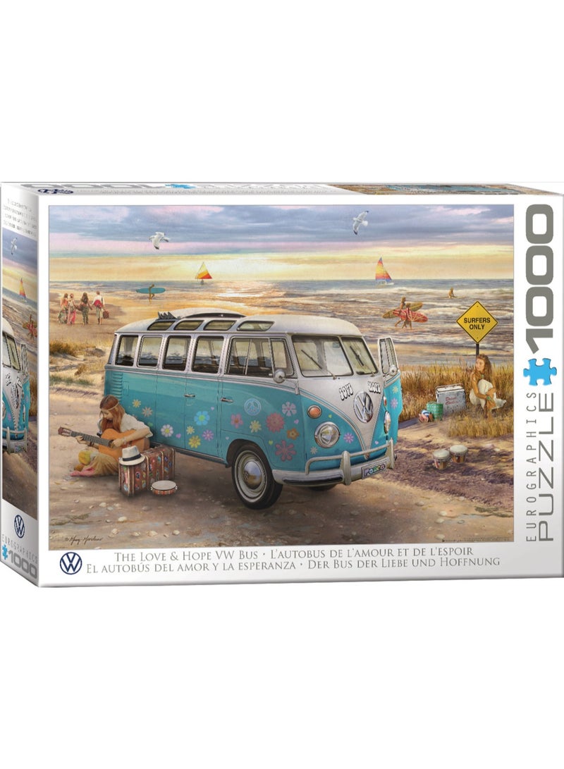 Eurographics The Love & Hope VW Bus by Greg Giordano 1000-Piece Puzzle - Image 1