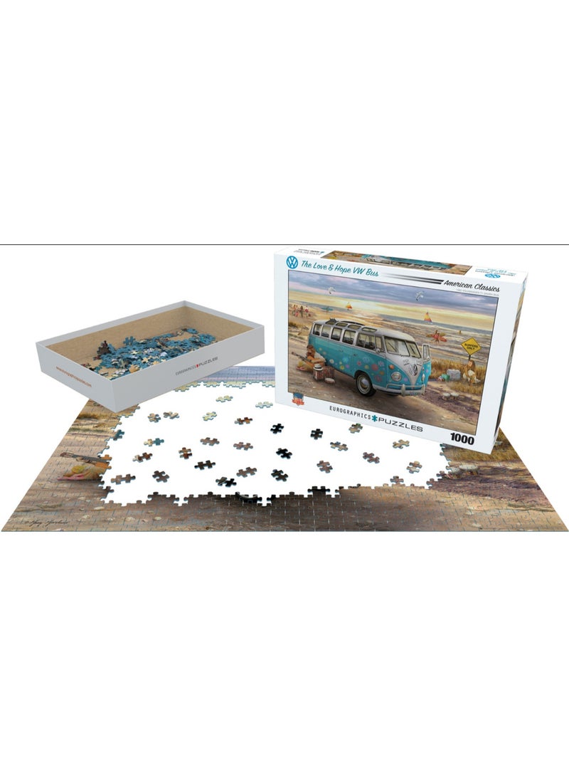 Eurographics The Love & Hope VW Bus by Greg Giordano 1000-Piece Puzzle - Image 2