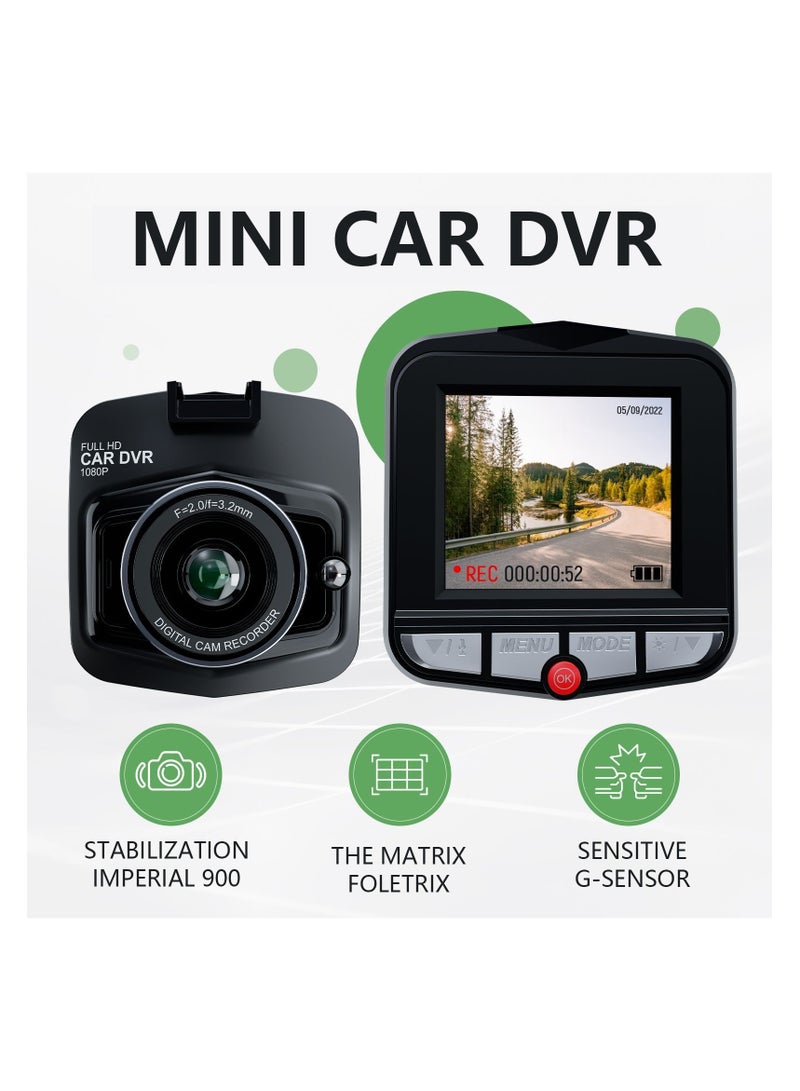 Compact suction cup for car driving recorder with infrared light 1920x1080 full HD / with rear camera function and sensor - Image 1