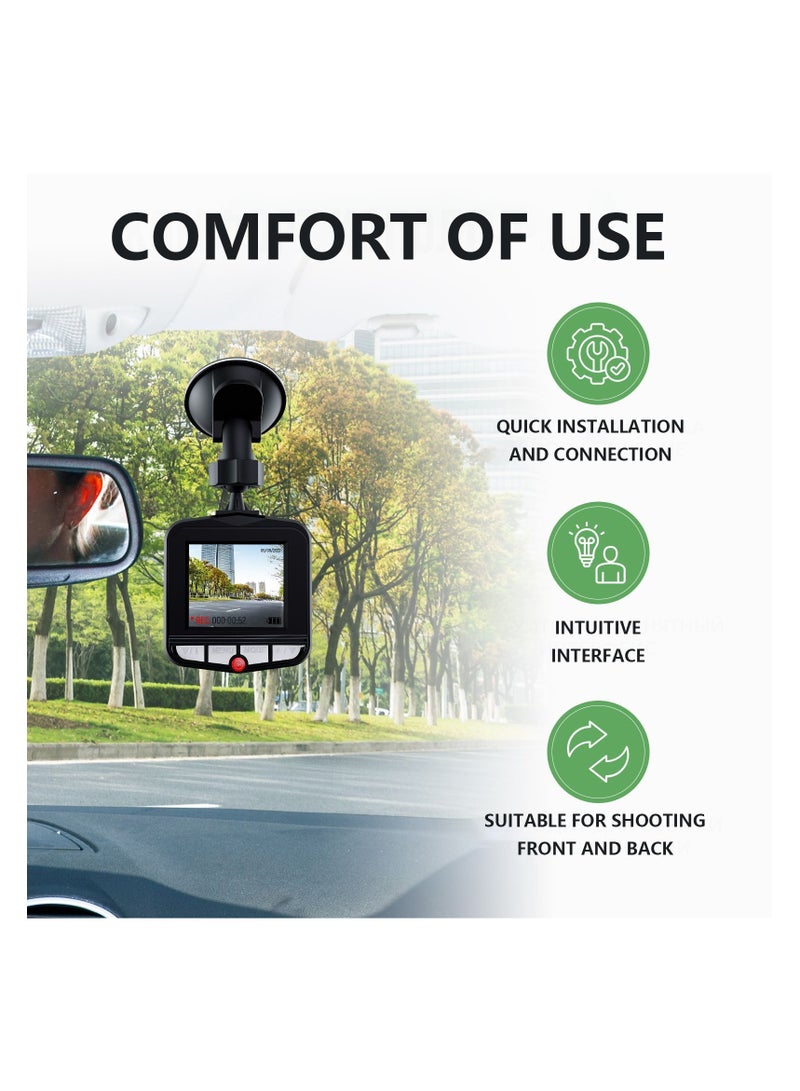 Compact suction cup for car driving recorder with infrared light 1920x1080 full HD / with rear camera function and sensor - Image 5