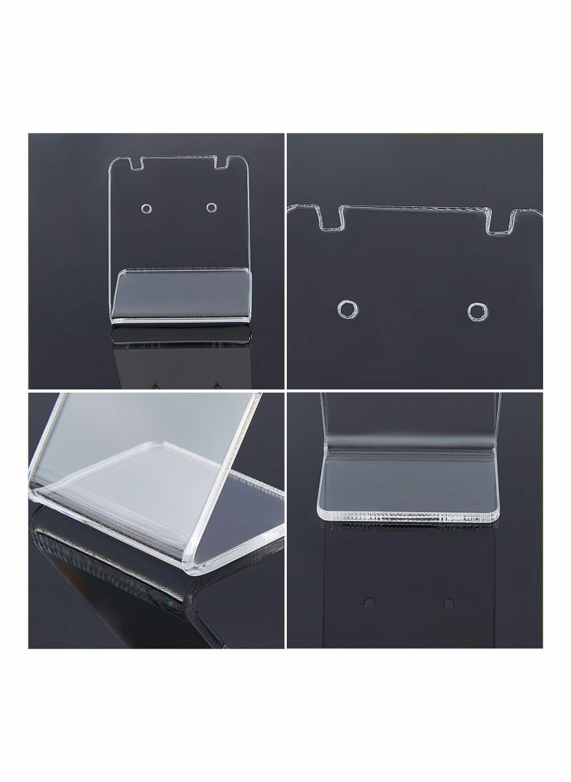 SYOSI 24 Packs 48 Holes Earring Holder L-Shape Jewelry Organizer Displays Marketing Acrylic Ear Stud Necklace Stand Holders for Necklace Jewelry Dangling  - Image 3