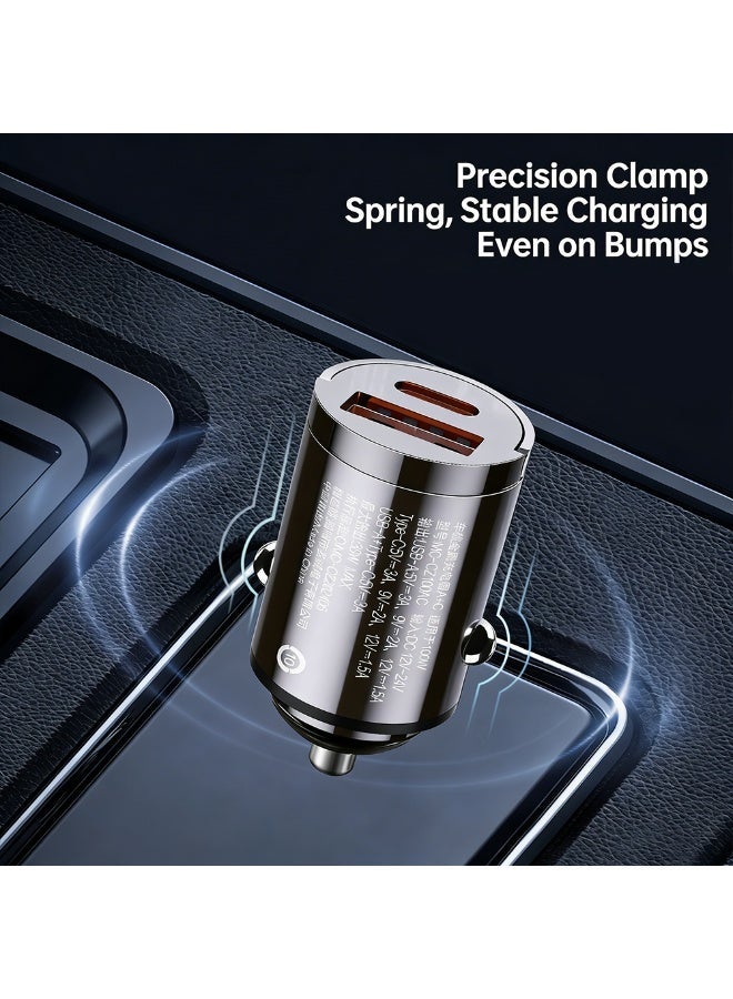 FDTY شاحن سيارة USB C/A ثنائي المنافذ 100 وات PD30W+QC100W للشحن السريع، محول ولاعة السجائر لأجهزة iPhone 17/16/15/14/13 و Samsung S25/S24/S23 و Google Android و iPad و MacBook - Image 4