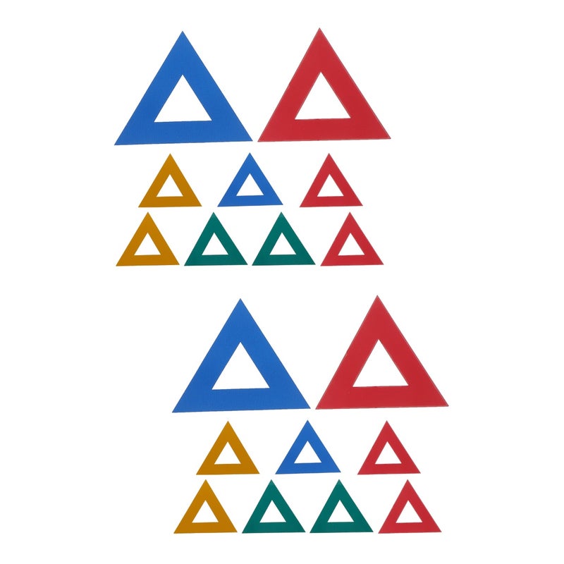 16 pcs Car Bumper Reflective Stickers Vehicle Bumper Decals Stickers For Car Bumper Car Decals Decorations Car Triangle Decals - Image 1