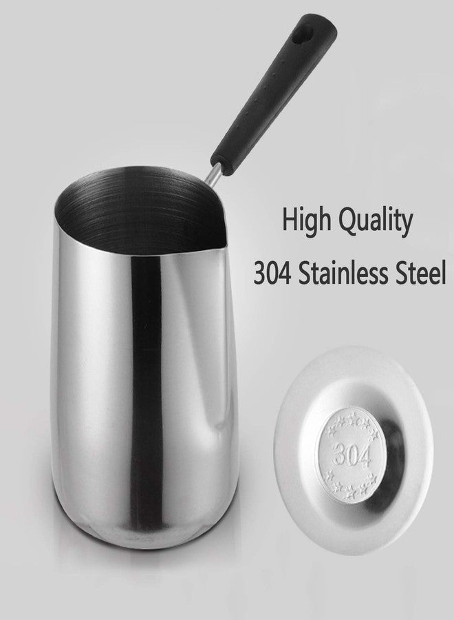 JOYIT 600ML/20oz Turkish Coffee Pot - 304 Stainless Steel Coffee and Butter Warmer, Premium Milk Warmer and Milk Pot with Spout - Image 3