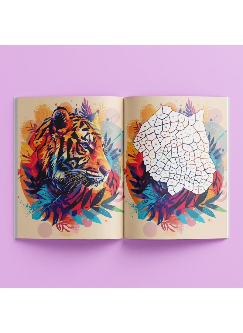 Hinkler Art Maker Sticker Mosaics Amazing Animals – Creative Sticker Art Kit, DIY Mosaic Craft for Kids, Fun Animal Designs, Includes Colorful Stickers and Pattern Sheets - Image 2