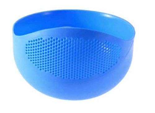 Kitchwish Rice Fruit Vegetable Washing Bowl Strainer Colander 3 Multicolor - Image 4