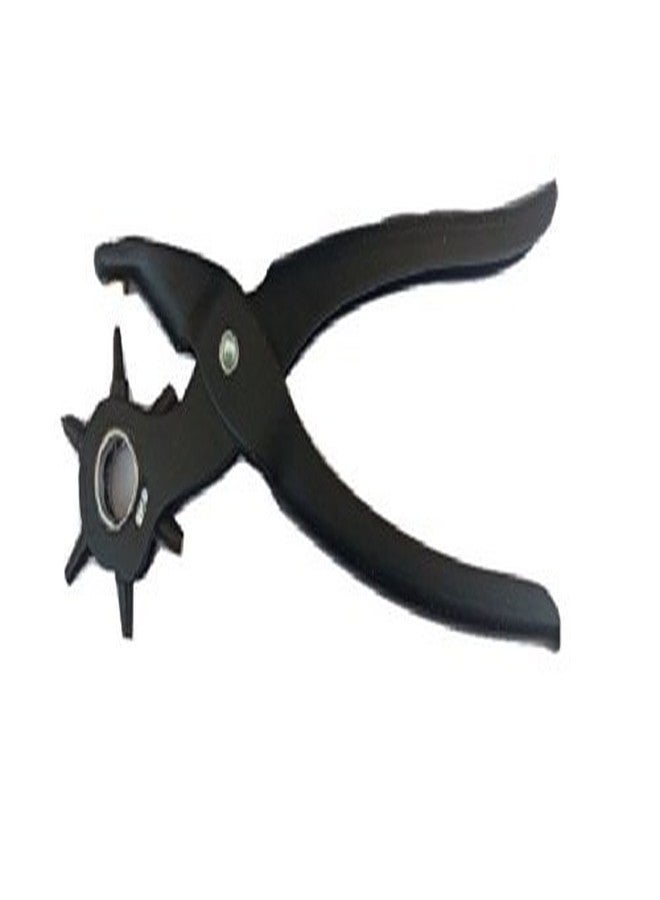 ZIGLY Strong Steel Handle Revolving Leather Punch Plier with Plastic Cover, Multicolour - Image 2