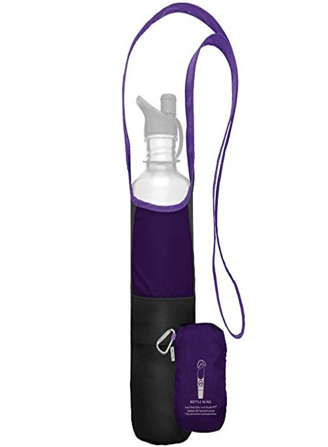 ChicoBag rePETe Water Bottle Sling w/Strap, Carabiner Clip, Built-In Pouch, & Convenient Pockets | Eco-Conscious | Perfect for Walks, Hikes, Outdoor Festivals | Amethyst (Pack of 2) - Image 2