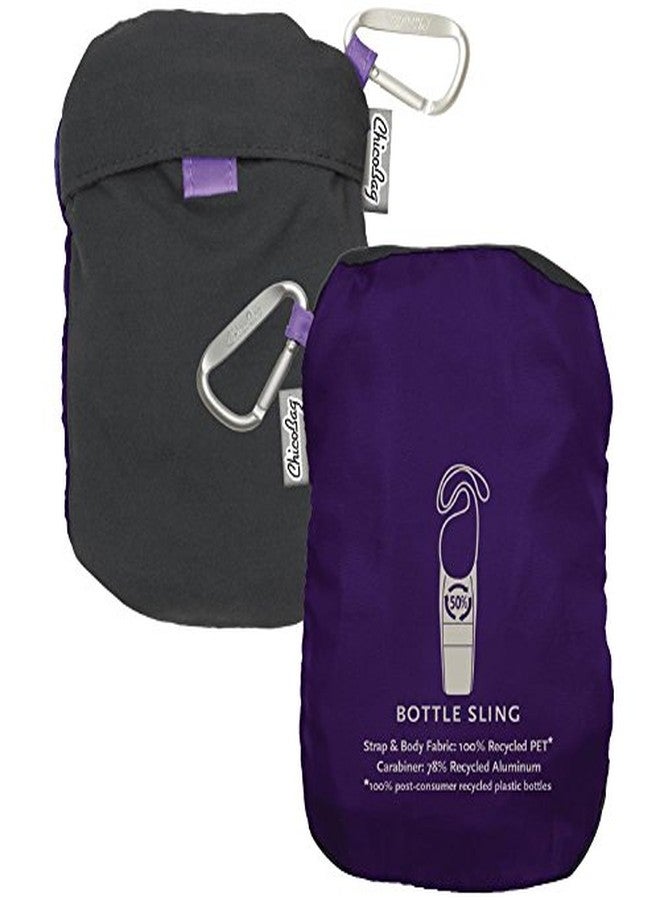 ChicoBag rePETe Water Bottle Sling w/Strap, Carabiner Clip, Built-In Pouch, & Convenient Pockets | Eco-Conscious | Perfect for Walks, Hikes, Outdoor Festivals | Amethyst (Pack of 2) - Image 3
