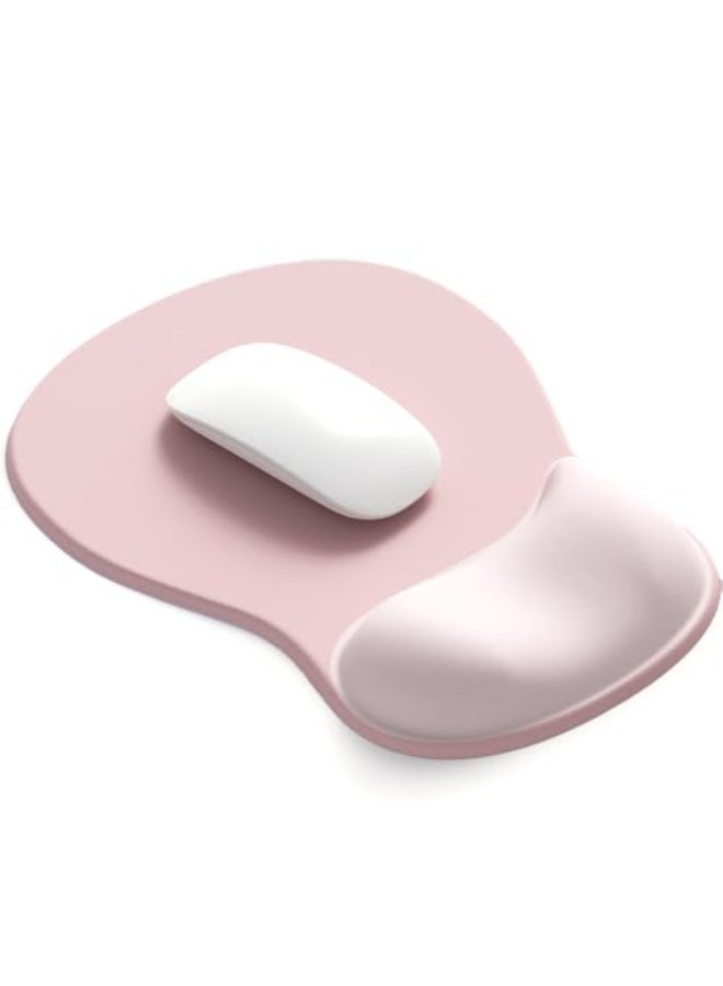 ErgoComfort Gel Wrist Rest Mouse Pad-Ergonomic Office Mousepad with Wrist Support-Non-Slip, Design Desk Accessories Mat for Home&Game Decor (02Pink Serenity) - Image 1