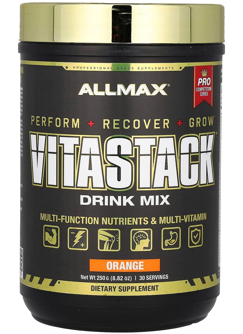 Allmax - Vitastack, Drink Mix, Orange, 8.82 oz (250 g) - Image 1