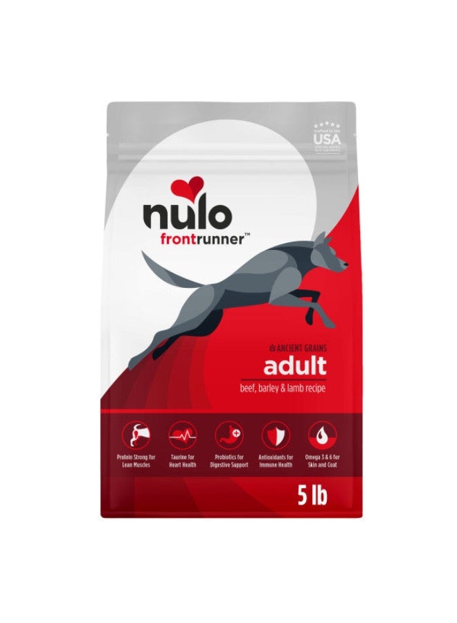 Nulo Frontrunner Premium Beef, Barley & Lamb with Patented BC30 Probiotics Dry Dog Food 2.27kg - Image 1