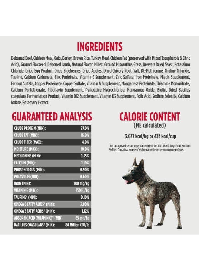 Nulo Frontrunner Premium Beef, Barley & Lamb with Patented BC30 Probiotics Dry Dog Food 2.27kg - Image 3