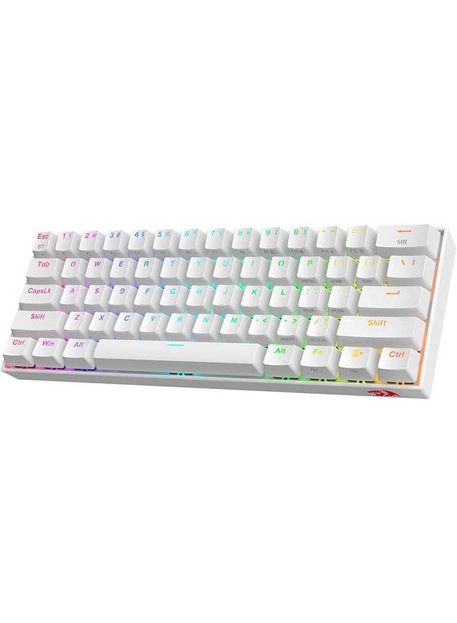 ريدراجون لوحة مفاتيح ألعاب ميكانيكية سلكية/بلوتوث K530 Draconic بنسبة 60% RGB - مفاتيح بنية اللون بلوتوث 5.0-3 جهاز قابل للتبديل - كابل من النوع C - الكمبيوتر الشخصي/الكمبيوتر المحمول/الهاتف المحمول - Image 1