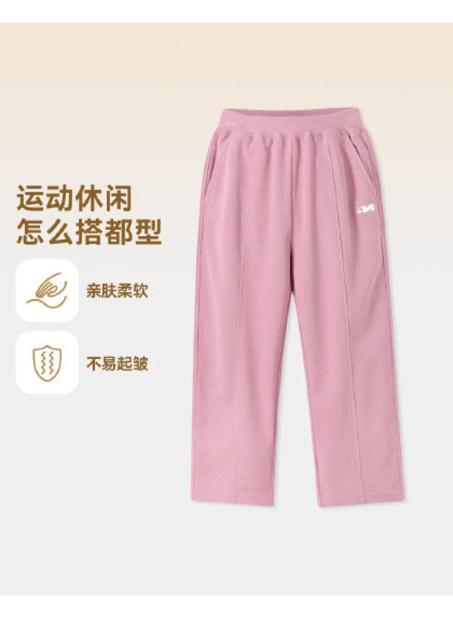 Annil Kids' Pants Boys Girls Straight Leg Trousers 2025 Autumn New Casual Sporty Stretchy Loose Fit Long Pants - Image 1