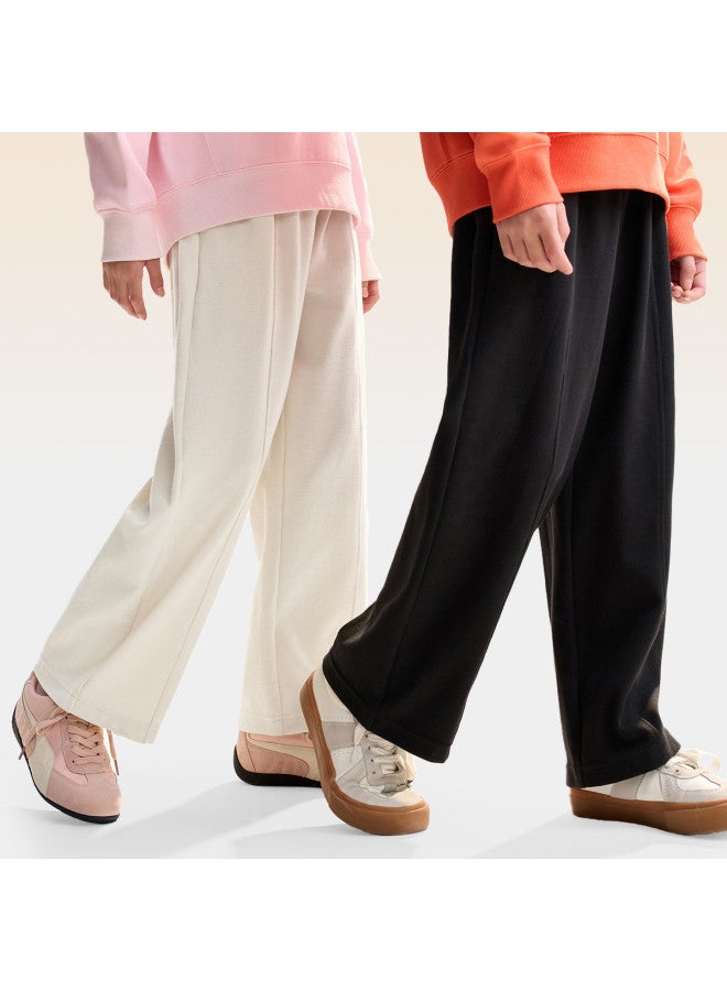 Annil Kids' Pants Boys Girls Straight Leg Trousers 2025 Autumn New Casual Sporty Stretchy Loose Fit Long Pants - Image 3