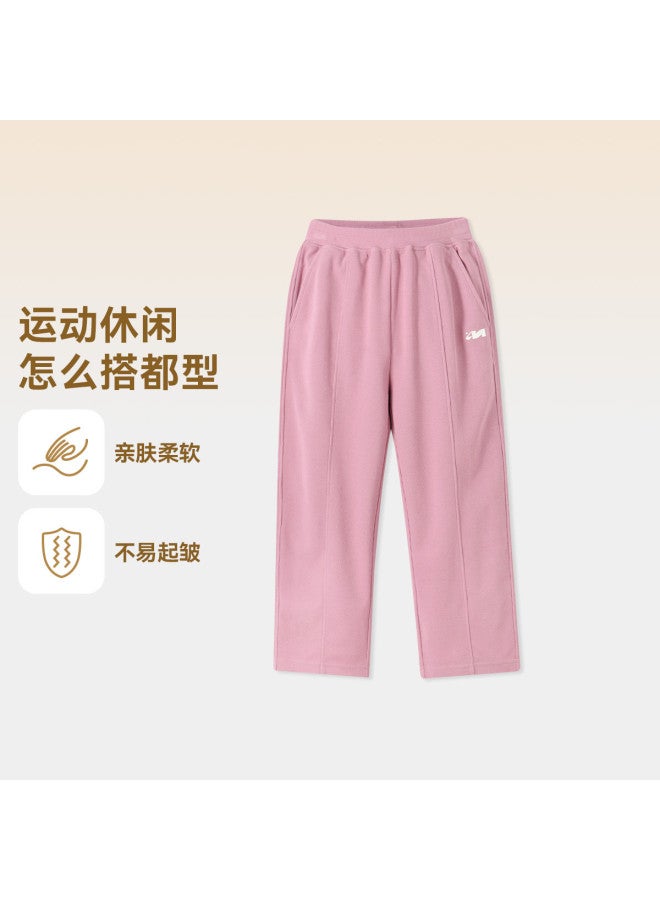 Annil Kids' Pants Boys Girls Straight Leg Trousers 2025 Autumn New Casual Sporty Stretchy Loose Fit Long Pants - Image 2