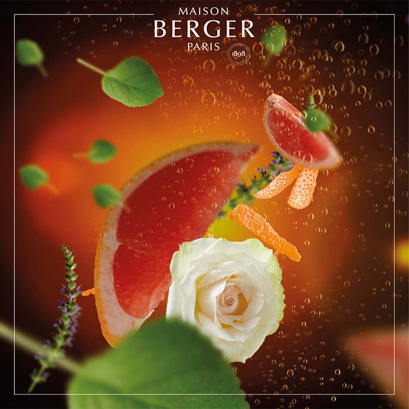 Maison Berger مايزون بيرجر - مجموعة موزع معطر هواء السيارة القابلة لإعادة التعبئة - 3.1 × 2 × 0.8 بوصة - صنع في فرنسا - تألق رائع - Image 4