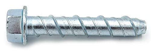 CONFAST LDC123 1/2" x 3" Zinc Plated Large Diameter Concrete Screw for Anchoring to Masonry, Brick or Block (25 per Box) - Image 1