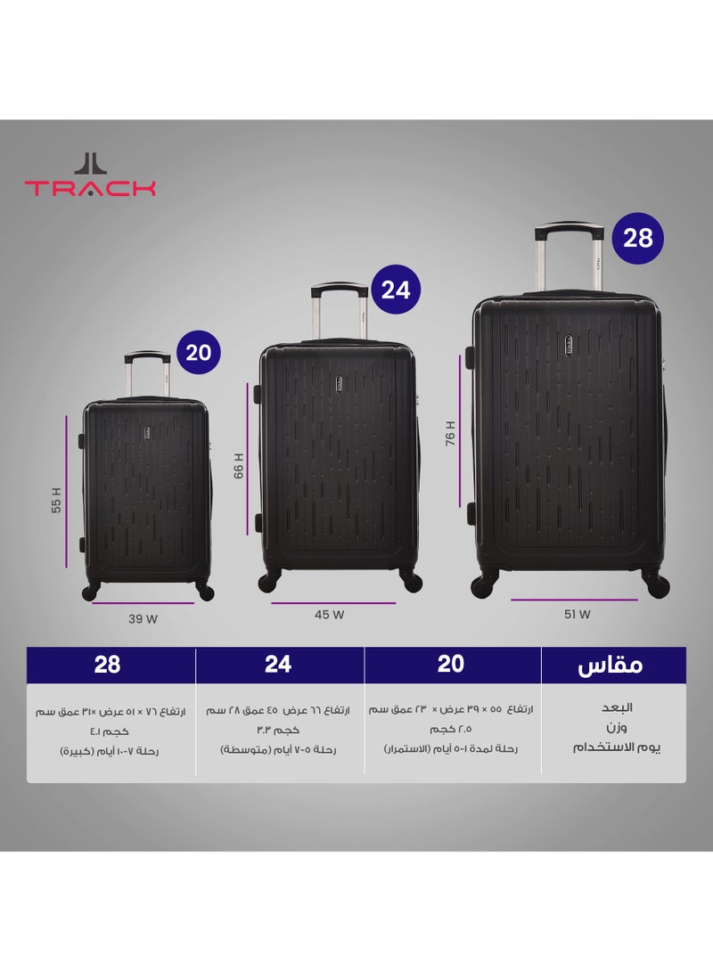 TRACK Luggage set 3 pieces size 28/24/20  inch - Image 5