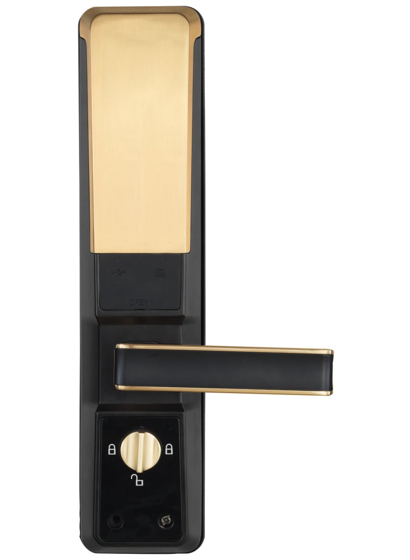 ZKTeco Smart Fingerprint Door Lock, Touchscreen Keypad Deadbolt Lock with Reversible Handle, Key, Code, for Home Bedroom Apartment Hotel Office - Image 2