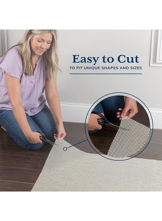 Veken 5x8 Ft Rug Pad Gripper for Hardwood Floors, Non Slip Rug Pads for Area Rugs, Thick Rug Grippers for Tile Floors, Under Carpet Anti Skid Mat, Keep Your Rugs Safe and in Place - Image 3
