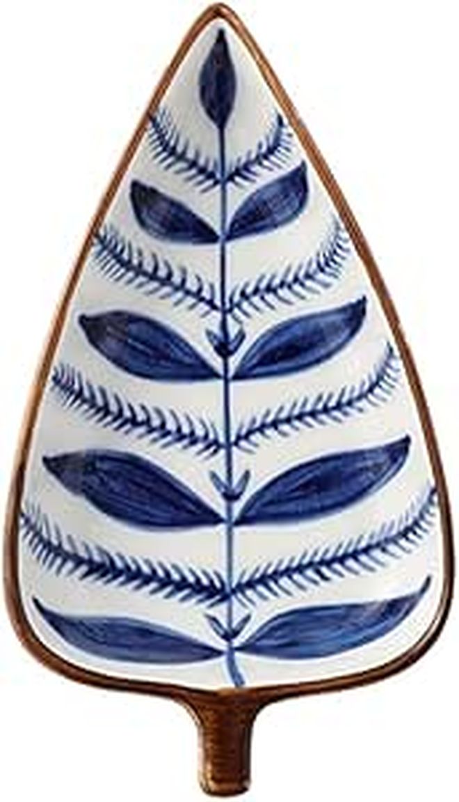 Ceramic Leaf Shape Salad Serving Plates Japanese Hand Painted Side Snack Dishes For Sauce Appetizer Dessert Kitchen Tableware - Image 1