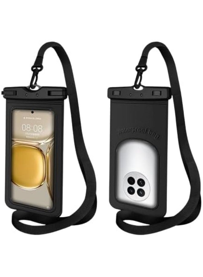 GGEROU Waterproof Phone Pouch Universal IPX8 Waterproof Phone Case with Detachable Lanyard Cellphone Dry Bag for Phone Up to 7.2" Underwater Screen Touchable Travel Beach Essentials,1 Pack - Image 1