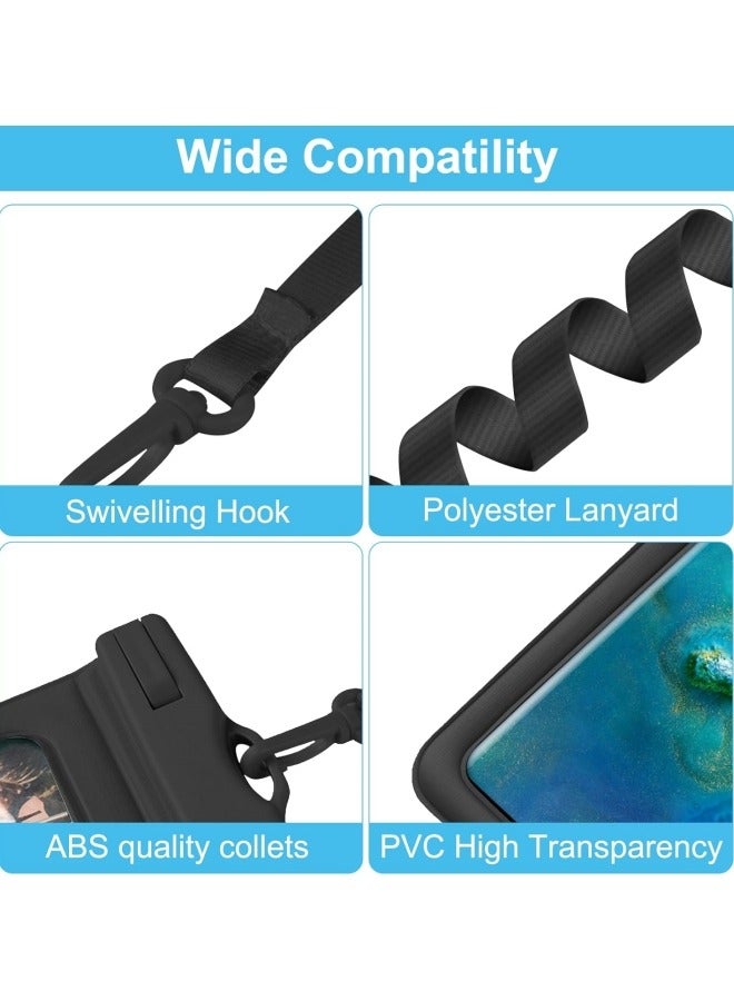GGEROU Waterproof Phone Pouch Universal IPX8 Waterproof Phone Case with Detachable Lanyard Cellphone Dry Bag for Phone Up to 7.2" Underwater Screen Touchable Travel Beach Essentials,1 Pack - Image 4