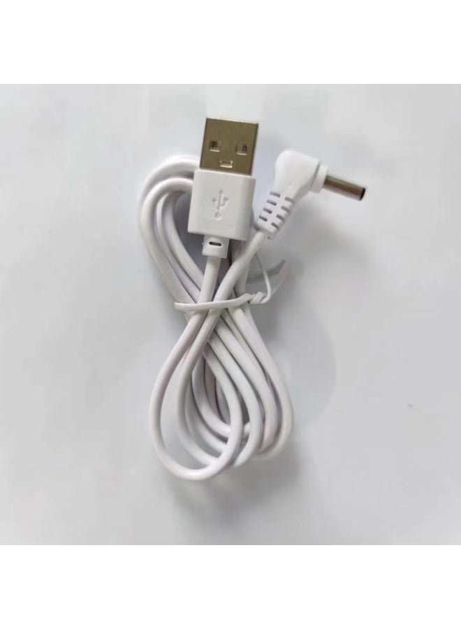DC Line Usb To Dc Power Line Round Hole Round Head 5.5/3.5 Line Desk Lamp Toy Massager Dc Matching Machine Charging Line-Color:Black-Length:0.25m Usb To Dc Power Cord  - Image 4