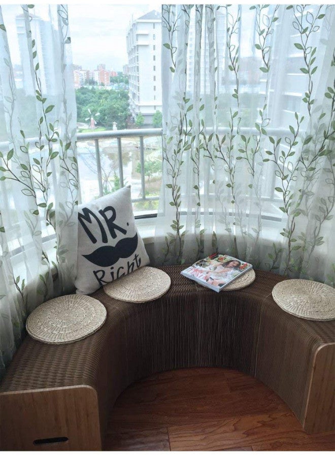 ihpaper AlienTech Home Furniture Softeating Modern Design Accordin Folding Paper Stool Sofa Chair Kraft Paper Relaxing Foot Stool-Fashion Paper Design, Ideal for School, Kitchen ,Living & Dining Room - Image 2