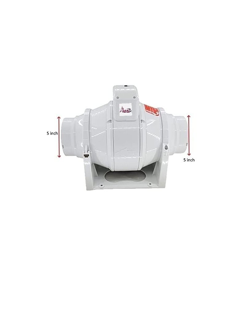 عباسلي مروحة عادم مدمجة دائرية منخفضة الضوضاء لتهوية مطبخ الحمام - Image 4