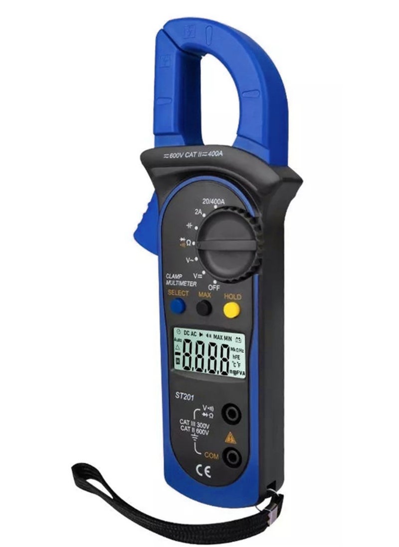 ANENG ANENG ST201 Digital Clamp Multimeter 4000 Counts Clamp Ammeters Transistor Capacitor Tester Power Test Automotive AC / DC Voltage Current Tester  - Image 1