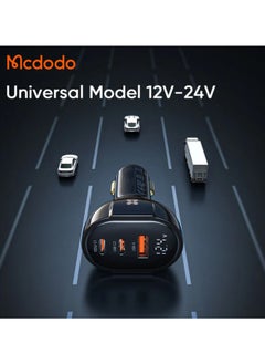 MCDODO CC-4450 CAR CHARGER 2C And 1A 128W Charger With 3 Outputs Strong Compatiblity And Real Time Digital Display - pzsku/Z0CE9580B6680C1FCE2B9Z/45/_/1721936177/4d1959d2-a486-423e-be18-37dd48771a2d