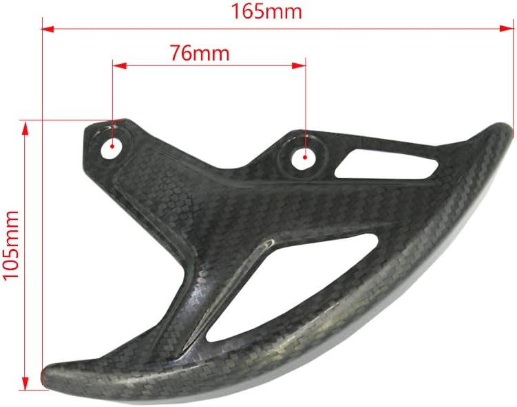 OTOM Rear Brake Disc Cover Guard Motocross Dirt Street Bike Carbon Fiber Cover for CRF250R CRF250X CRF450R CRF450X - Image 2