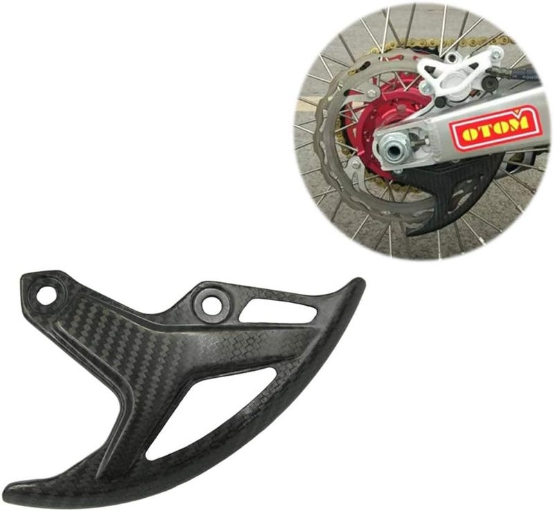 OTOM Rear Brake Disc Cover Guard Motocross Dirt Street Bike Carbon Fiber Cover for CRF250R CRF250X CRF450R CRF450X - Image 1