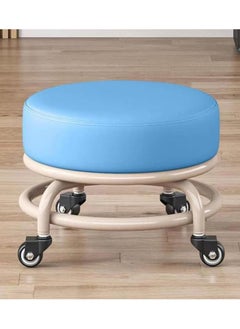 DubaiGallery Low Rolling chair Stool with Wheels, Round Rolling Seat Stools,Roller Seat Wheel Stool Round Rolling Seat, Stool with 360 Degree Universal Wheels 
