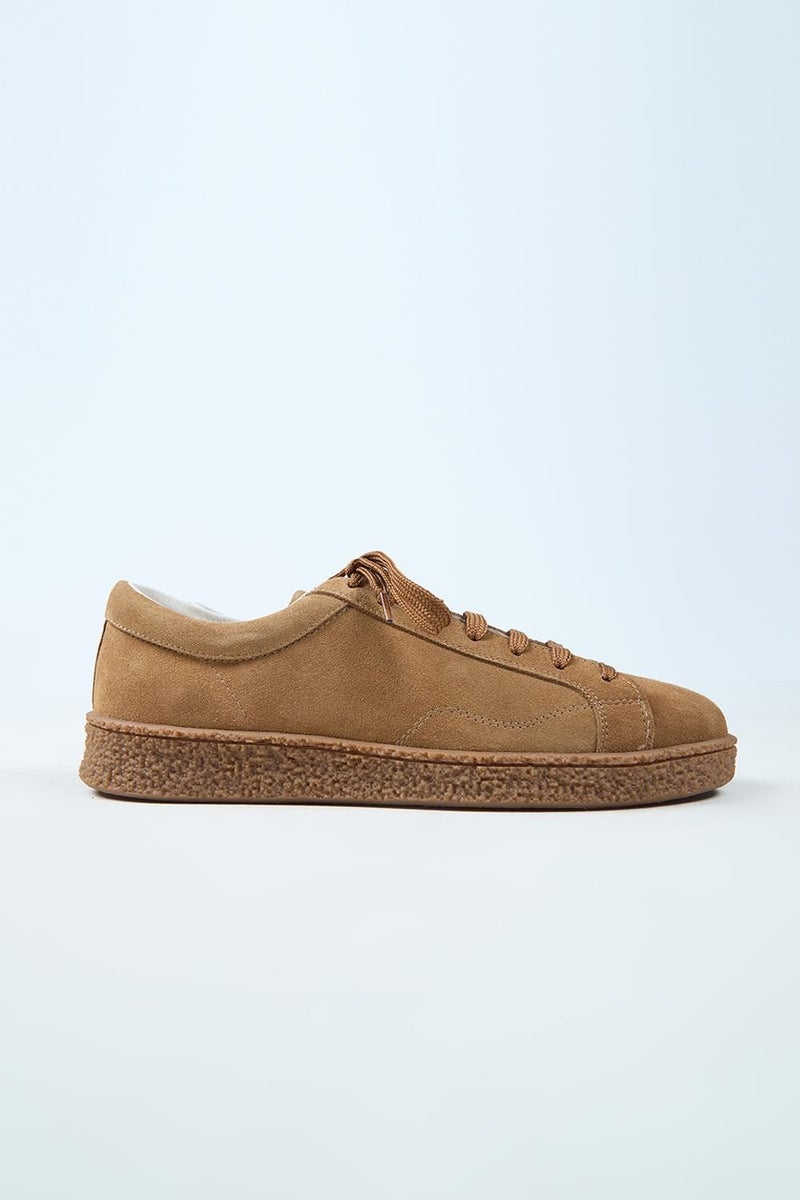 Krahe Chazz Men's Genuine Leather Lace-up Sand Sneakers - Image 2