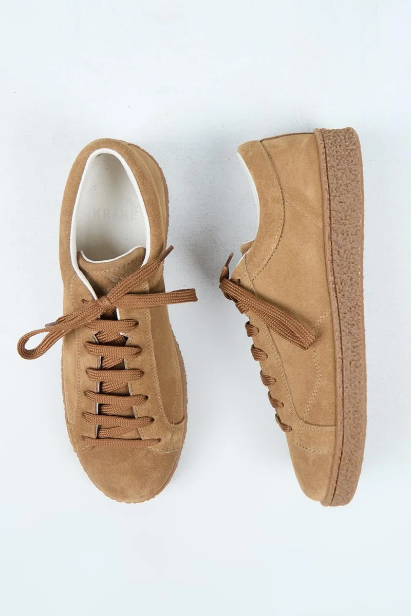 Krahe Krahe Chazz Men's Genuine Leather Lace-up Sand Sneakers