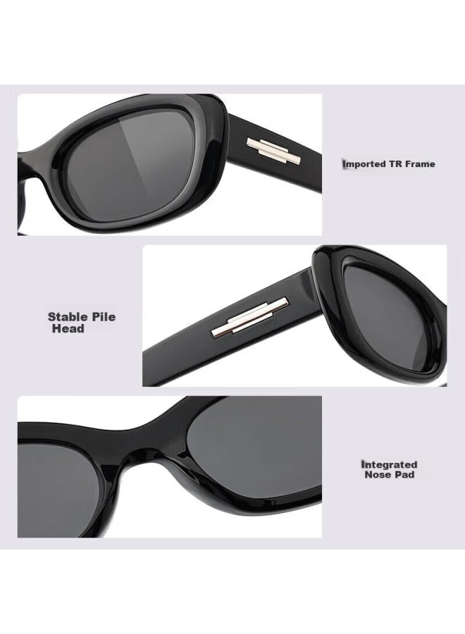 Caxman Retro Cat Eye Gm Sunglasses Unisex Narrow Frame Sun Glasses Uv Protection Driving Face-Lifting Small Eyewear 29B02 - Image 4